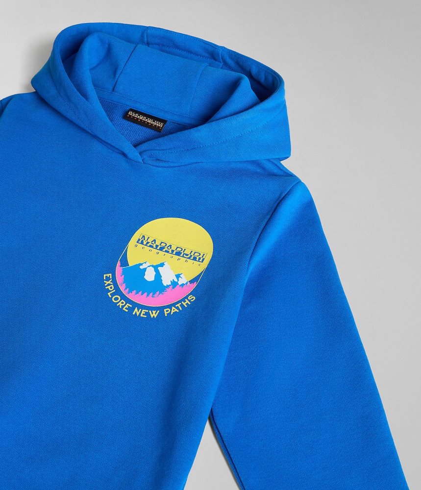 Napapijri Liard Hoodie (4-16 YEARS) Hoodie Kinderen Blauw | FWIAKGH-01