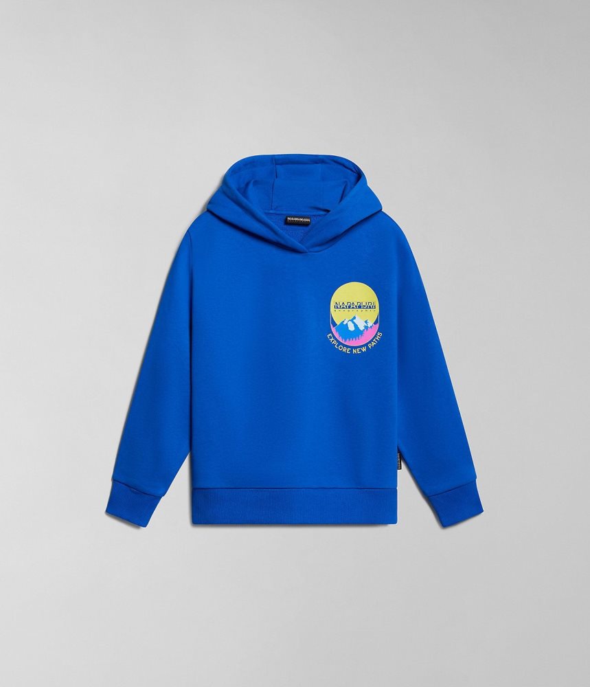 Napapijri Liard Hoodie (4-16 YEARS) Hoodie Kinderen Blauw | FWIAKGH-01