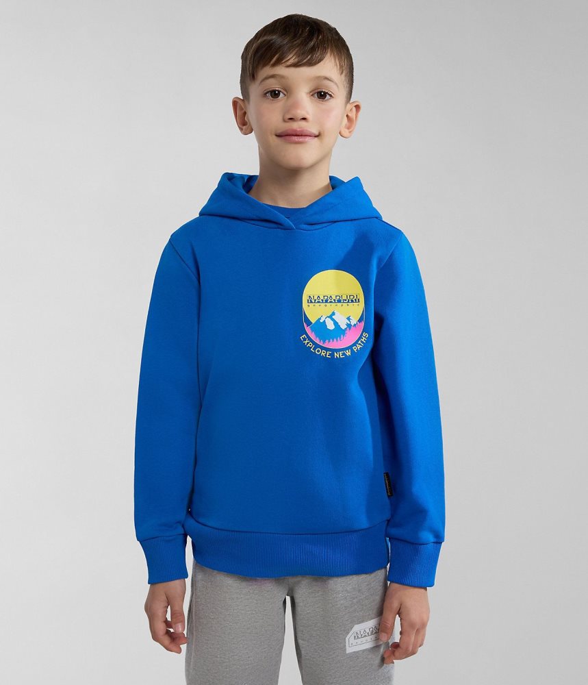 Napapijri Liard Hoodie (4-16 YEARS) Hoodie Kinderen Blauw | FWIAKGH-01