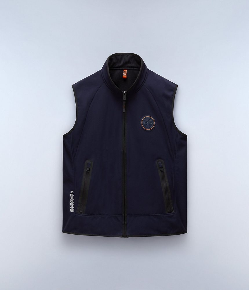 Napapijri Lorze Vest Gilet Heren Donkerblauw | QNMBURP-39