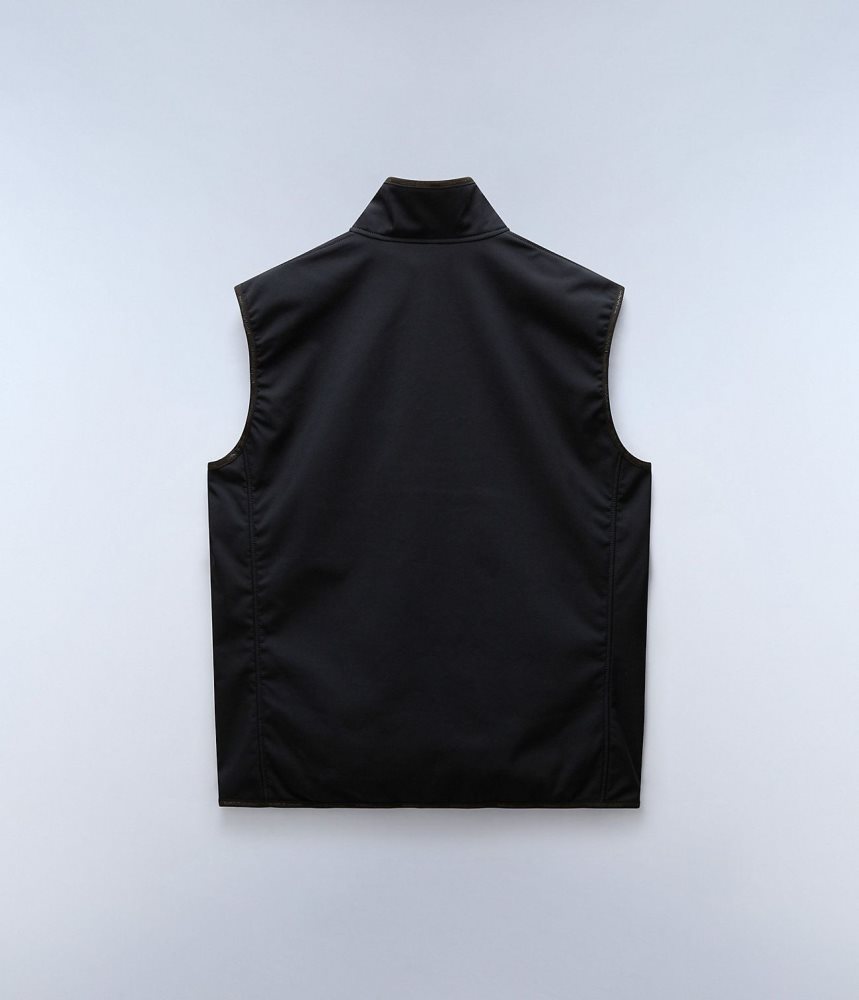 Napapijri Lorze Vest Gilet Heren Zwart | LHSQWFZ-28