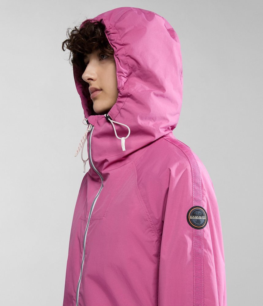 Napapijri Makay Windbreaker Lightweight Jackets Dames Roze | YRQSVAL-29