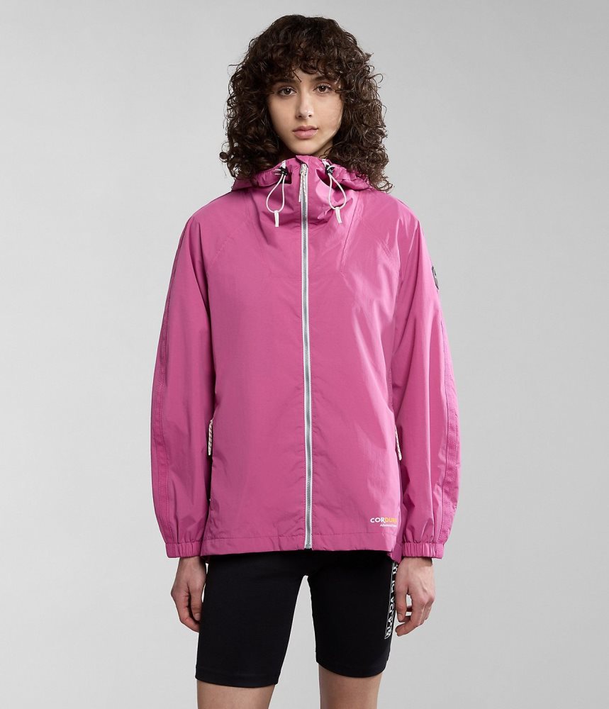 Napapijri Makay Windbreaker Lightweight Jackets Dames Roze | YRQSVAL-29