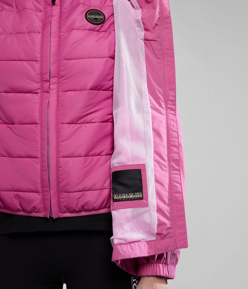 Napapijri Makay Windbreaker Regenjassen Dames Roze | FVBWDTO-79