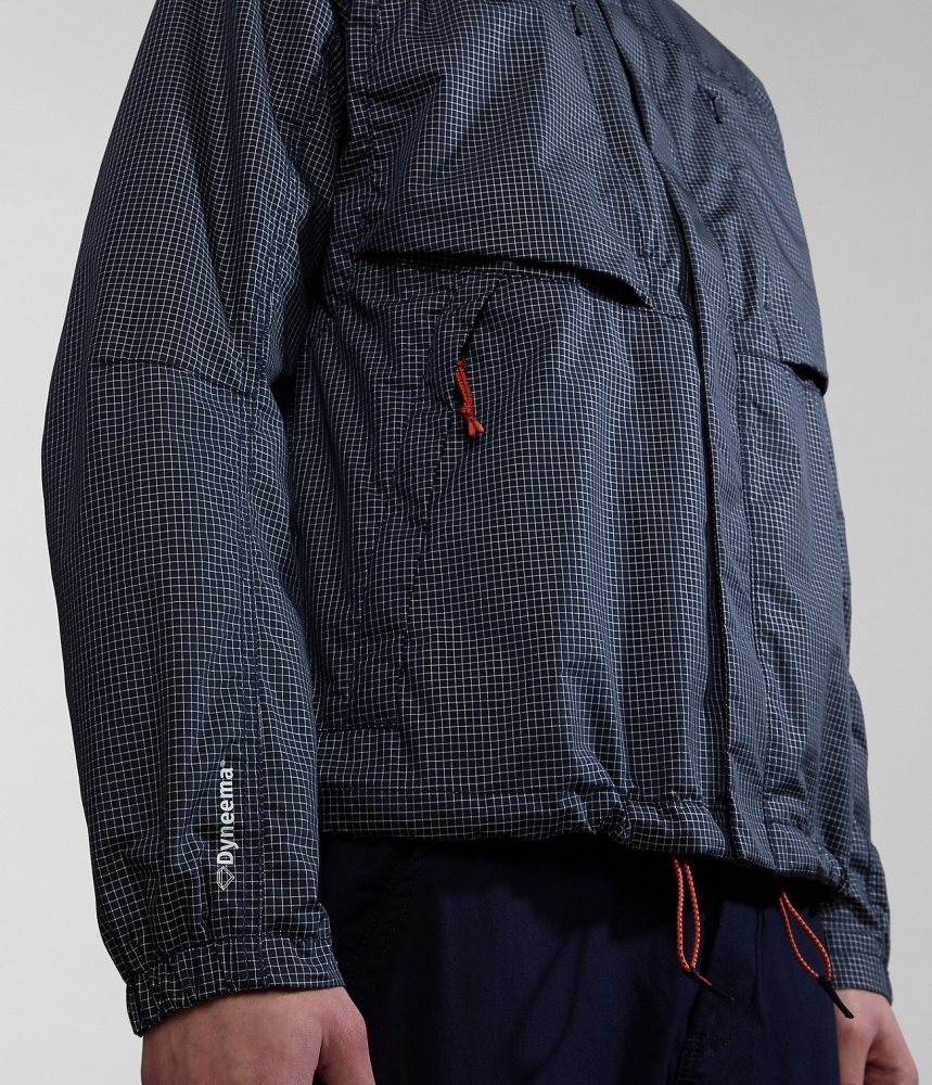 Napapijri Makay Windbreaker with Dyneema Regenjassen Heren Donkerblauw | CVNDMJL-12