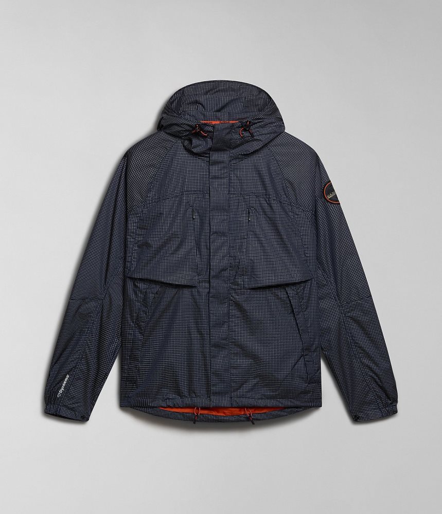 Napapijri Makay Windbreaker with Dyneema Regenjassen Heren Donkerblauw | CVNDMJL-12