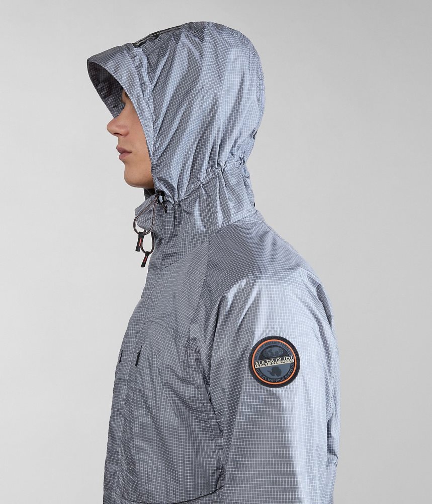 Napapijri Makay Windbreaker with Dyneema Short Jackets Heren Grijs | XHBYGRC-42