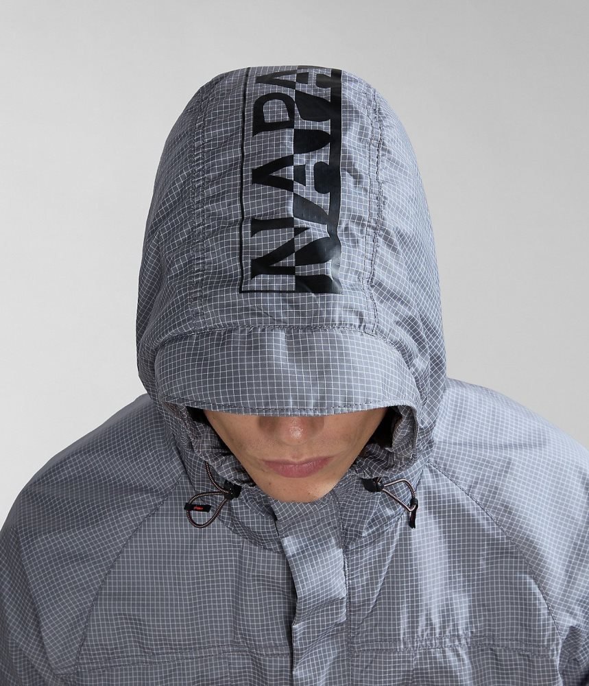 Napapijri Makay Windbreaker with Dyneema Short Jackets Heren Grijs | XHBYGRC-42