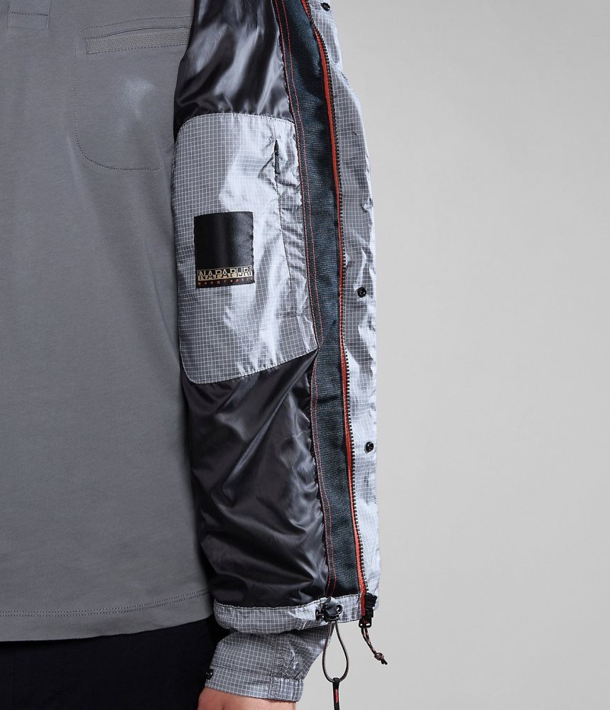 Napapijri Makay Windbreaker with Dyneema Short Jackets Heren Grijs | XHBYGRC-42