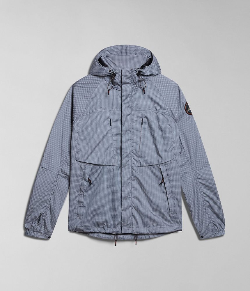 Napapijri Makay Windbreaker with Dyneema Short Jackets Heren Grijs | XHBYGRC-42