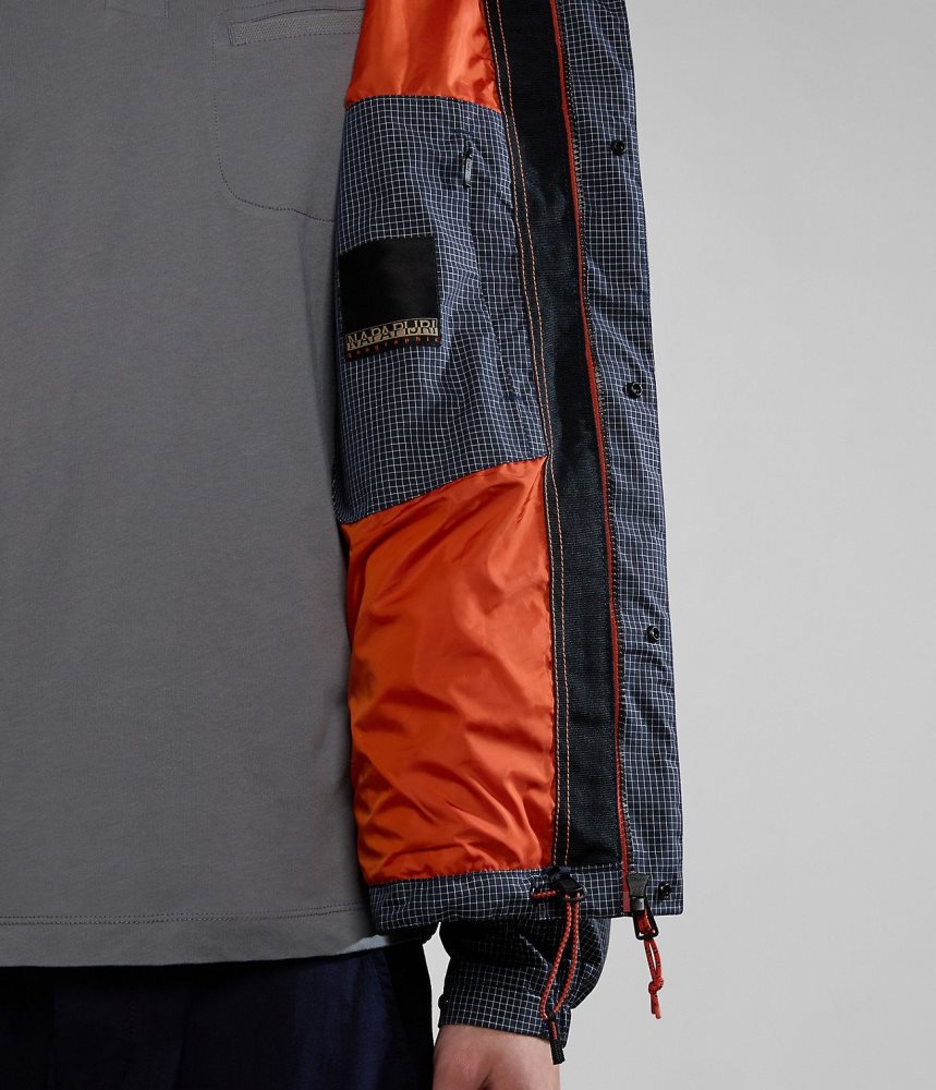 Napapijri Makay Windbreaker with Dyneema Short Jackets Heren Donkerblauw | FCMQRYK-23