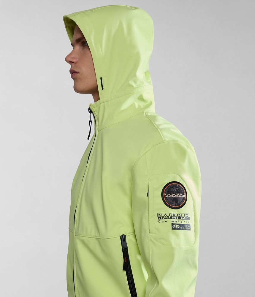 Napapijri Melville Mono-material Shell Jacket Lightweight Jackets Heren Geel | TCOSBKP-12