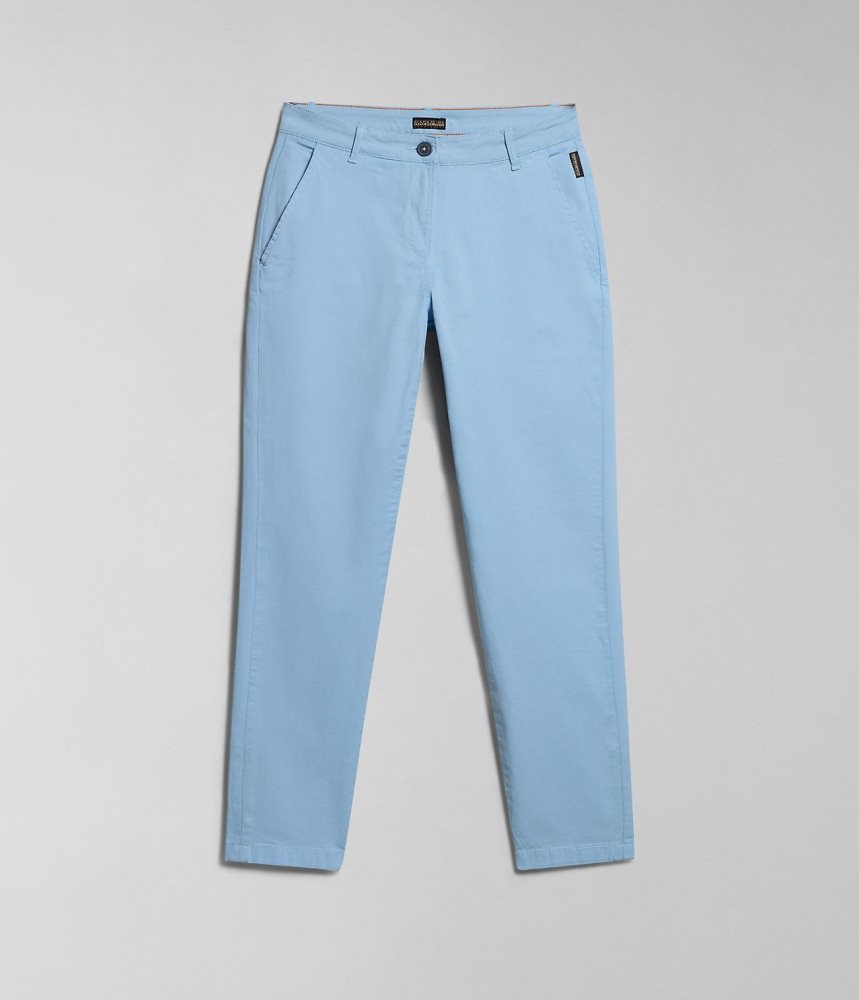 Napapijri Meridian Chino Trousers Chino Broek Dames Lichtblauw | TYICMFO-20