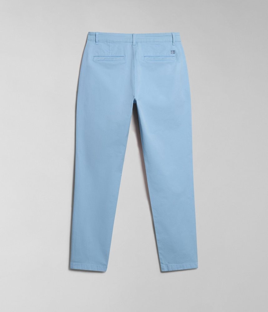 Napapijri Meridian Chino Trousers Chino Broek Dames Lichtblauw | TYICMFO-20