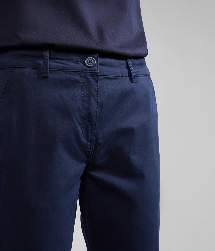 Napapijri Meridian Chino Trousers Chino Broek Dames Donkerblauw | INYMRTV-15