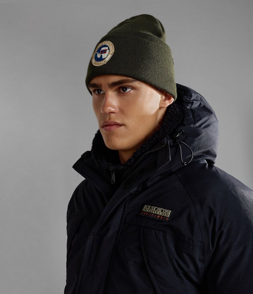 Napapijri Mountain Beanie Hoeden Dames Khaki Groen | ADBYKGX-12