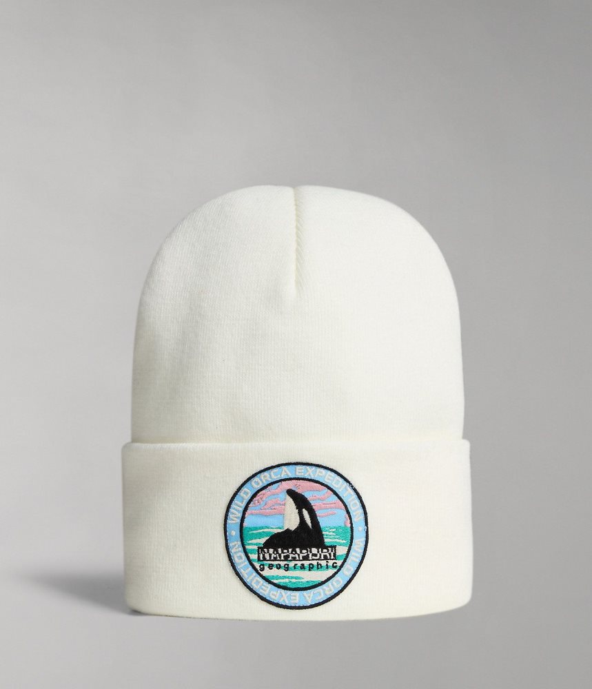 Napapijri Mountain Beanie Hoeden Dames Wit | IJTVCHB-31