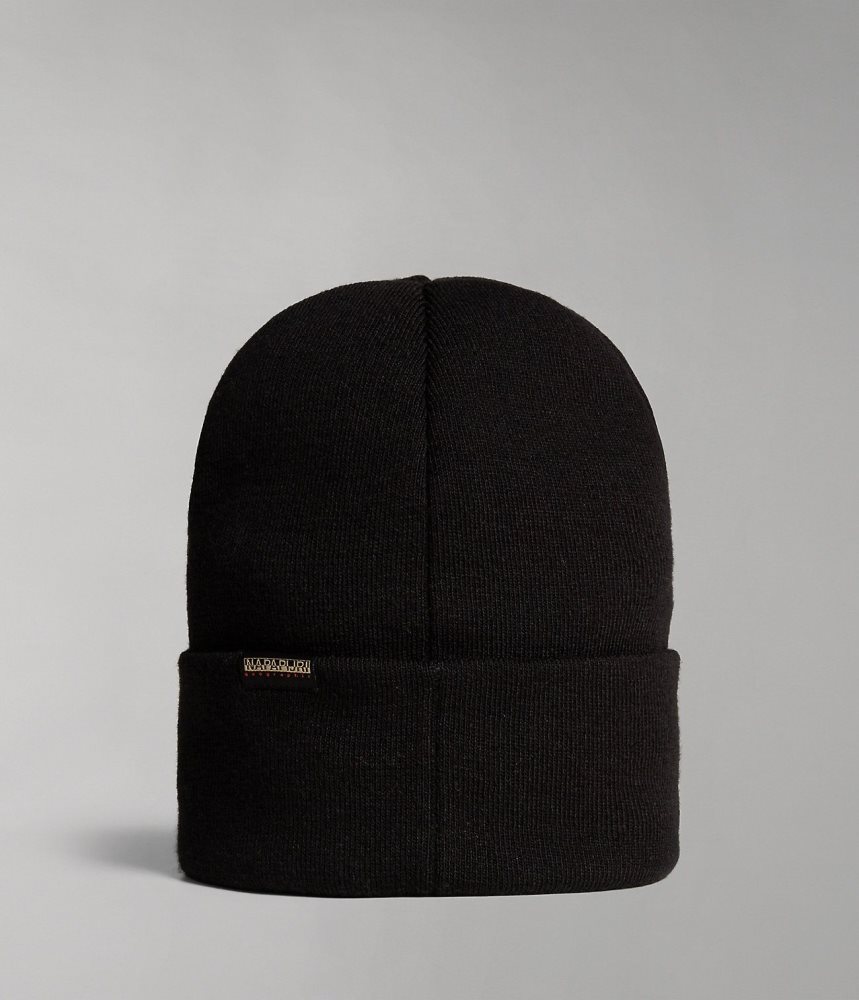 Napapijri Mountain Beanie Hoeden Dames Zwart | ILEXCMG-08