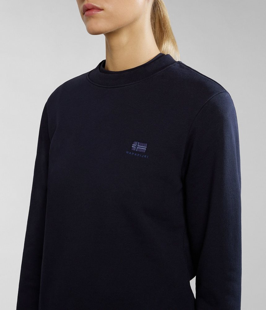 Napapijri Nina Summer Sweatshirt Sweatshirts Dames Donkerblauw | OLFPNUW-10