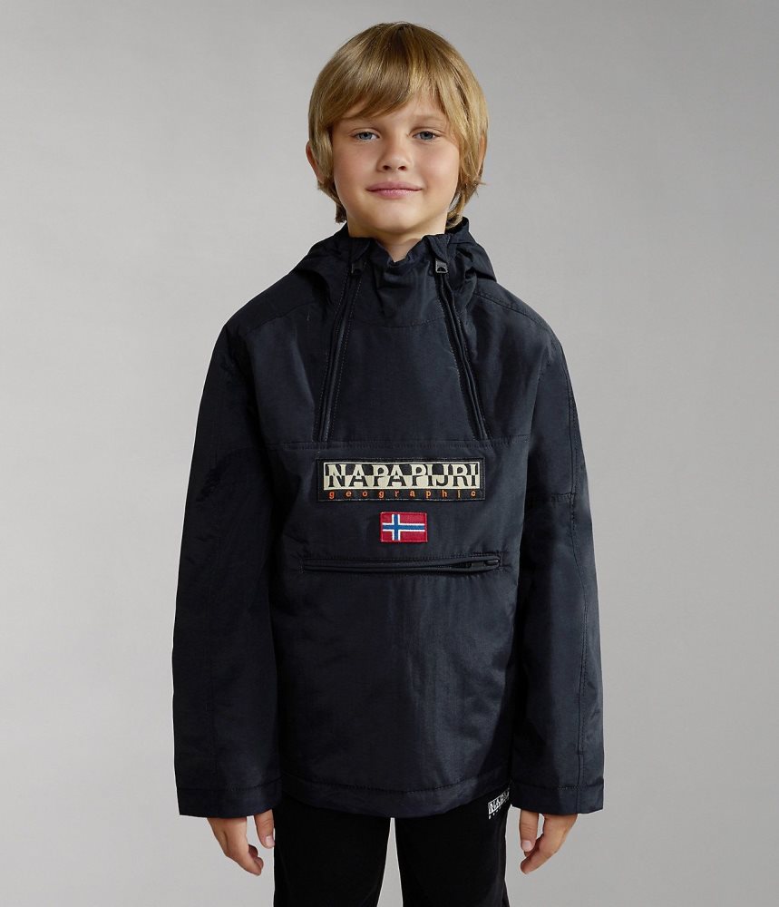 Napapijri Northfarer Winter Anorak Jacket (4-16 YEARS) Regenjassen Kinderen Zwart | PZWMTGJ-36