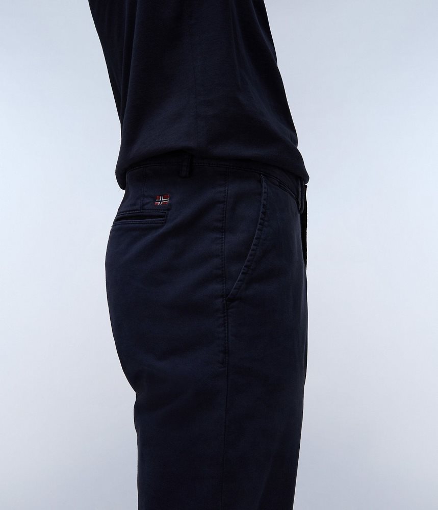 Napapijri Puyo All-Seasons Chino Trousers Chino Broek Heren Donkerblauw | CPRJEMX-72