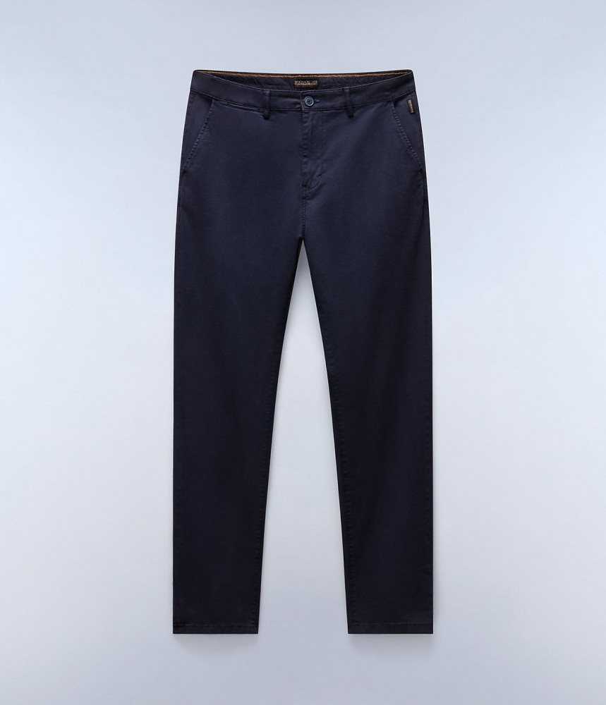 Napapijri Puyo All-Seasons Chino Trousers Chino Broek Heren Donkerblauw | CPRJEMX-72