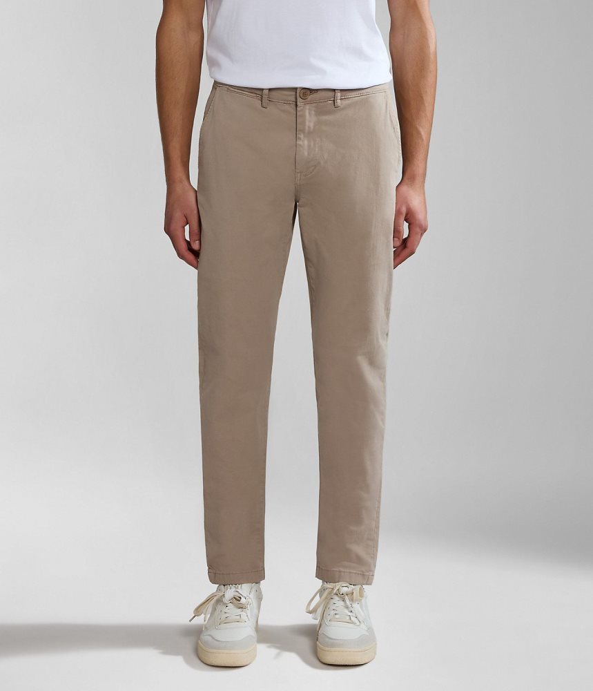 Napapijri Puyo All-Seasons Chino Trousers Chino Broek Heren Beige | HJWVYLR-24