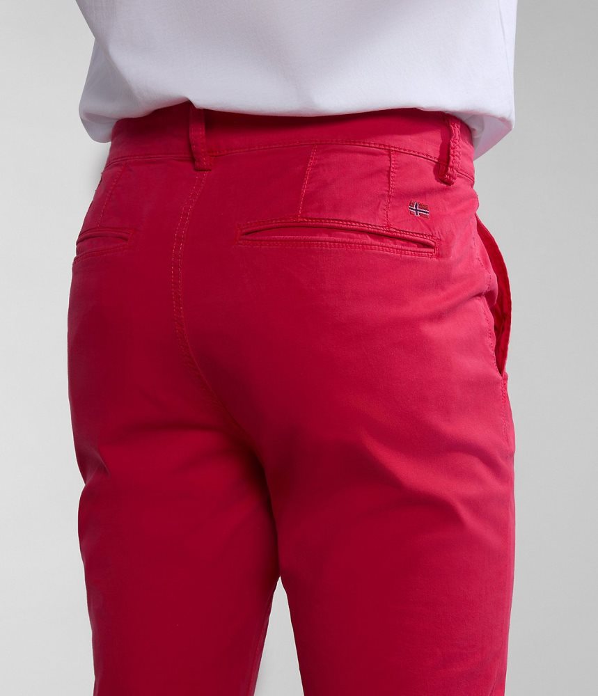 Napapijri Puyo Summer Chino Trousers Chino Broek Heren Rood | GAUNBFL-76