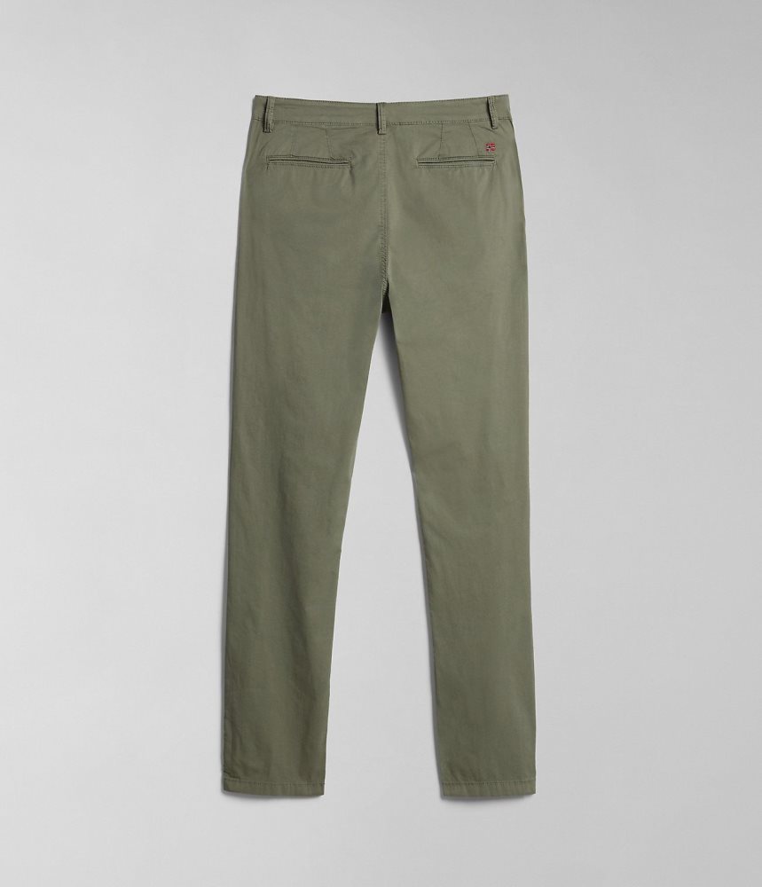 Napapijri Puyo Summer Chino Trousers Chino Broek Heren Groen | FTDOLSJ-71