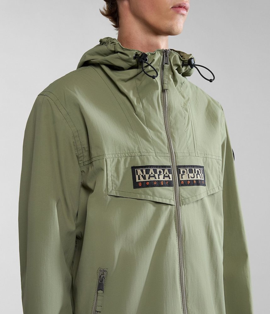 Napapijri Rainforest Open Summer Jacket Regenjassen Heren Groen | XJHVQSN-75