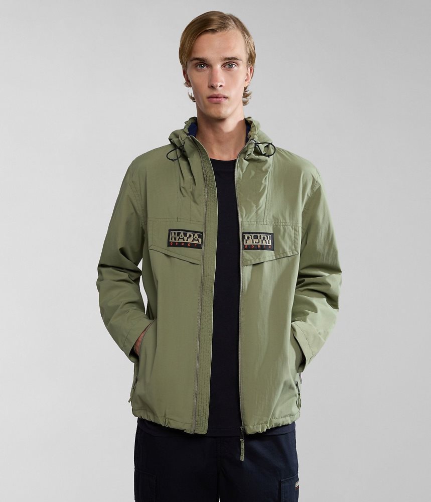 Napapijri Rainforest Open Summer Jacket Regenjassen Heren Groen | XJHVQSN-75