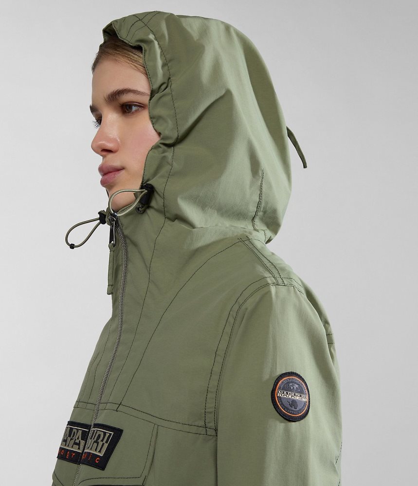 Napapijri Rainforest Open Summer Jacket Regenjassen Dames Groen | MYSCEFK-43