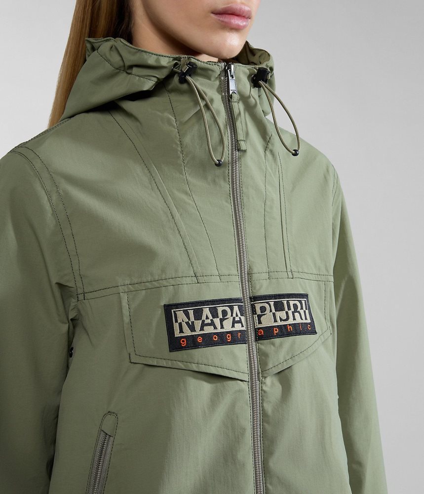 Napapijri Rainforest Open Summer Jacket Regenjassen Dames Groen | MYSCEFK-43