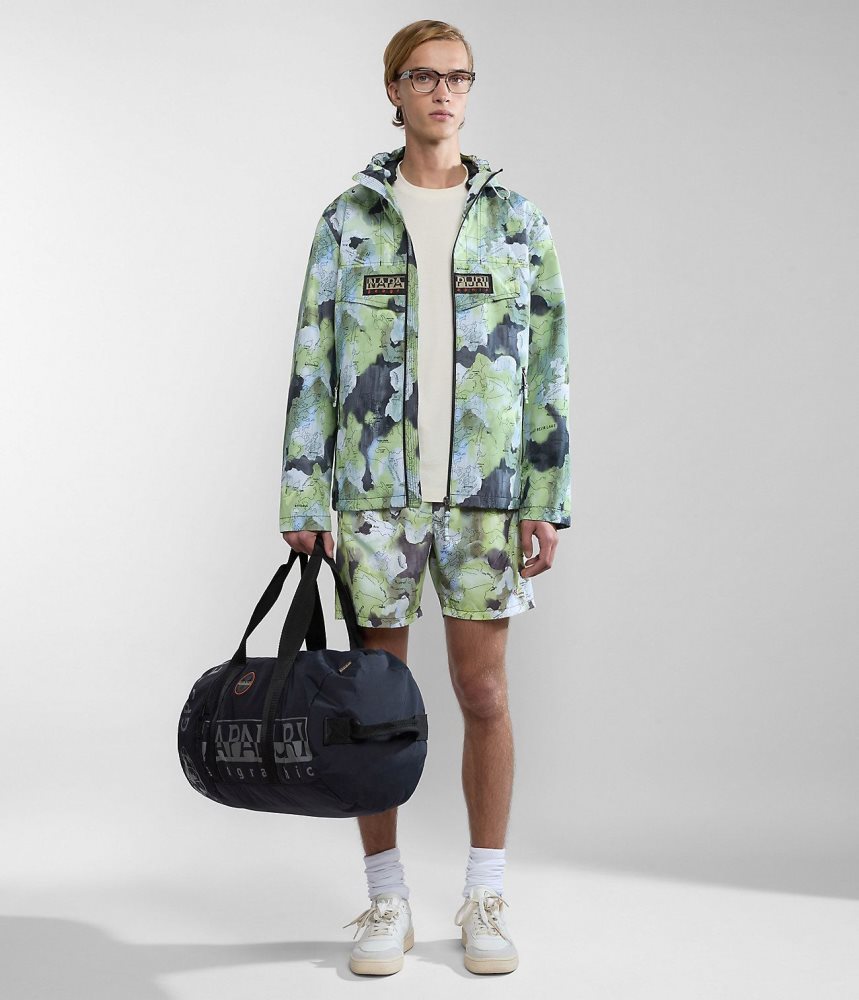 Napapijri Rainforest Open Summer Print Jacket Short Jackets Heren Multicolour | QSEJKMF-81