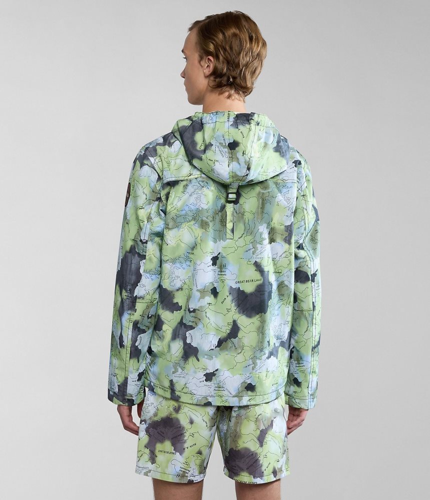 Napapijri Rainforest Open Summer Print Jacket Regenjassen Heren Multicolour | OGZTKFL-78