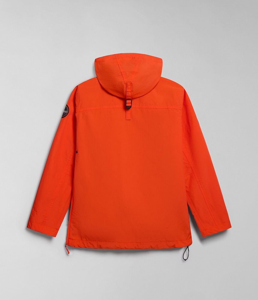 Napapijri Rainforest Pocket Summer Anorak Jacket Regenjassen Heren Oranje | BMVFKRJ-08