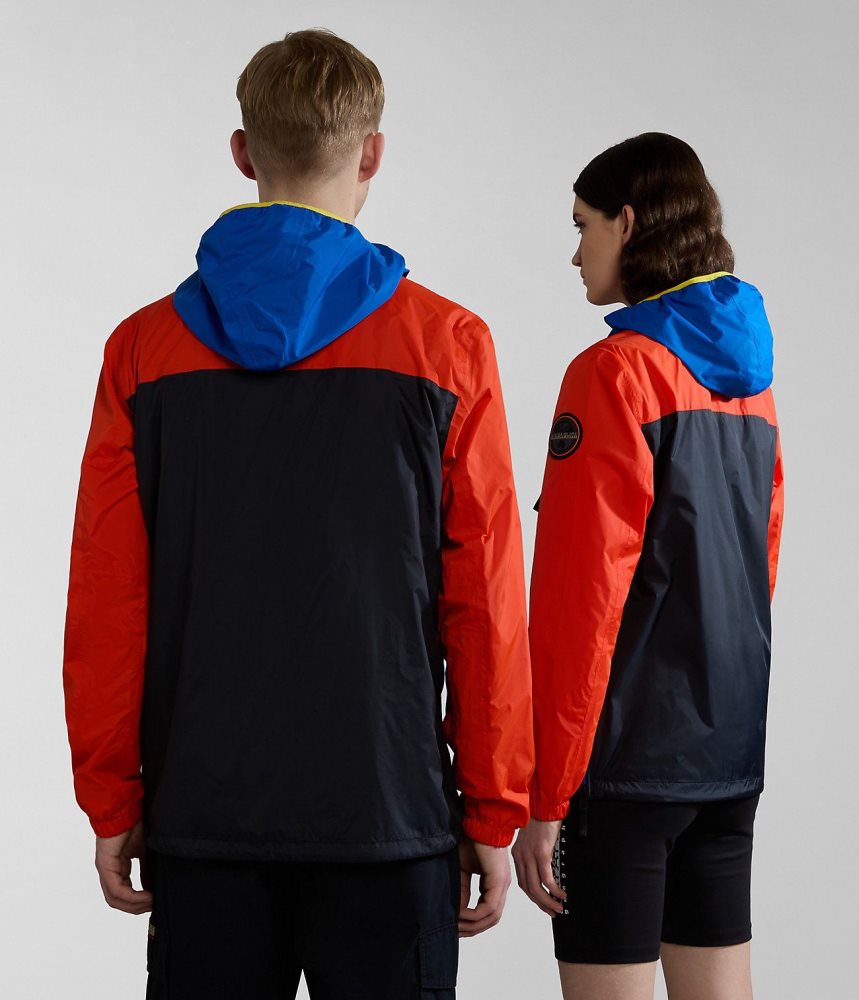 Napapijri Rainforest Ripstop Anorak Jacket - Unisex Regenjassen Heren Multicolour | AHDJOWI-18