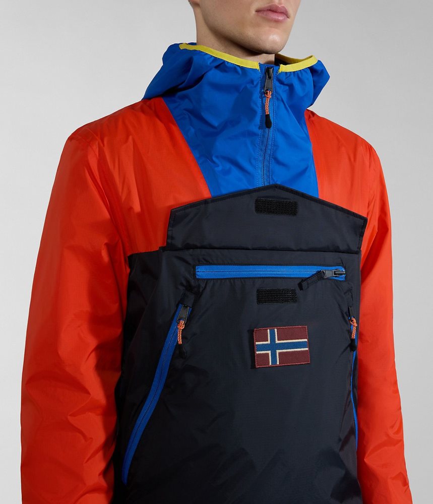 Napapijri Rainforest Ripstop Anorak Jacket - Unisex Regenjassen Heren Multicolour | AHDJOWI-18