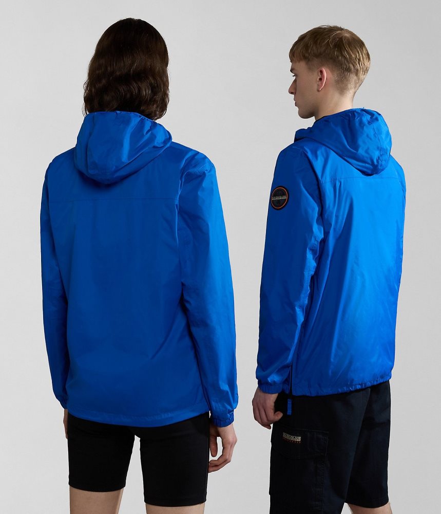 Napapijri Rainforest Ripstop Anorak Jacket - Unisex Regenjassen Heren Blauw | AFMWEBX-31