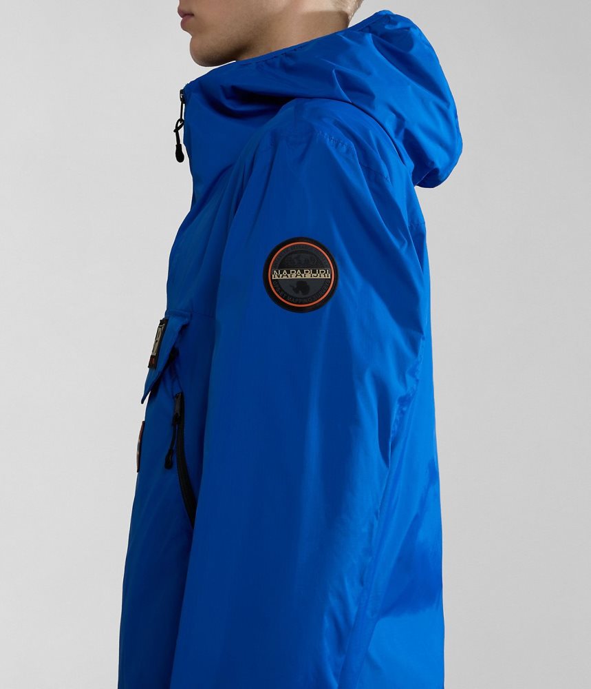 Napapijri Rainforest Ripstop Anorak Jacket - Unisex Regenjassen Heren Blauw | AFMWEBX-31