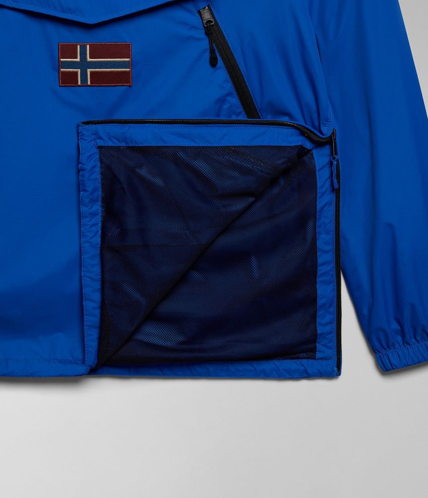 Napapijri Rainforest Ripstop Anorak Jacket - Unisex Regenjassen Heren Blauw | AFMWEBX-31