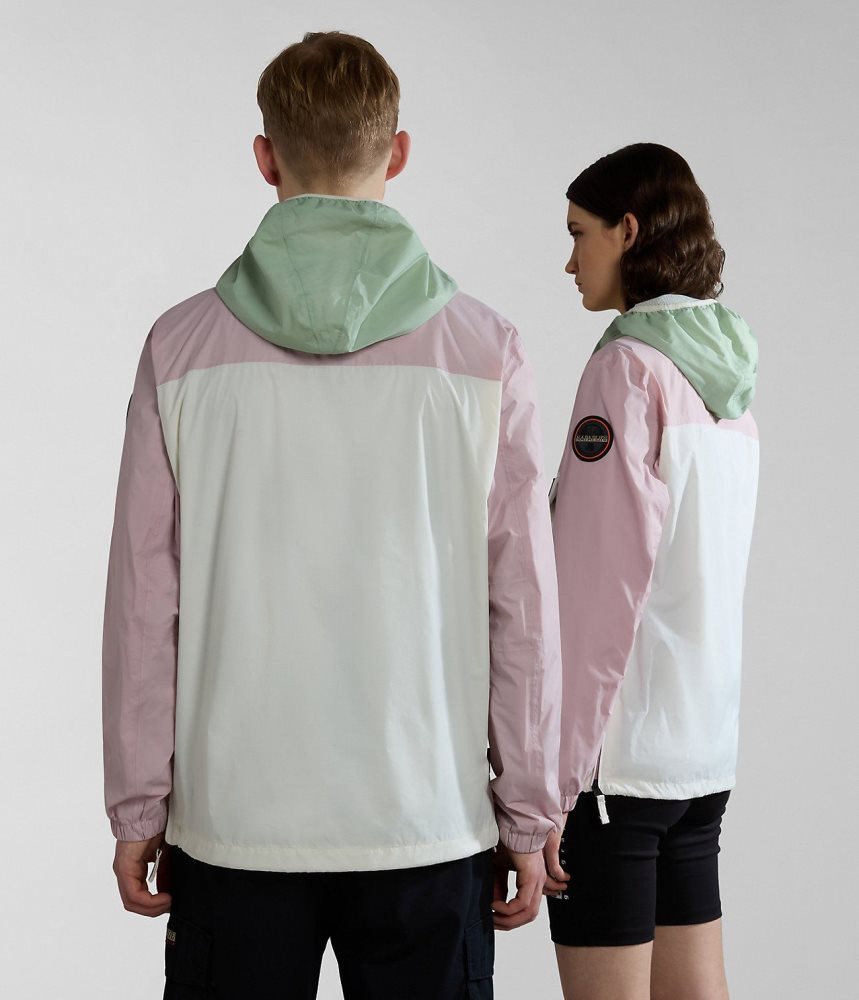 Napapijri Rainforest Ripstop Anorak Jacket - Unisex Regenjassen Dames Multicolour | HMPAZFY-23