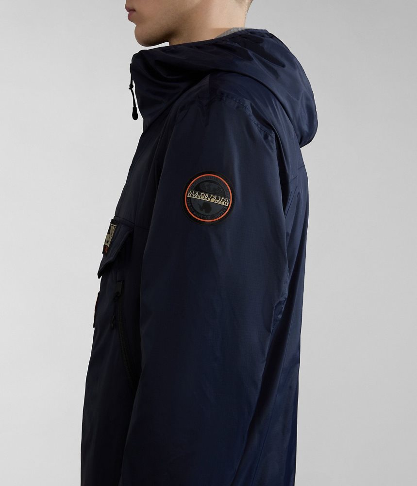 Napapijri Rainforest Ripstop Anorak Jacket - Unisex Regenjassen Dames Donkerblauw | HEYWZTI-78