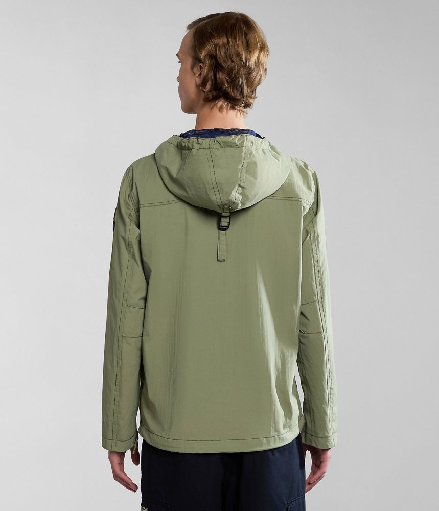 Napapijri Rainforest Summer Anorak Jacket Regenjassen Heren Groen | CEAPQYG-97