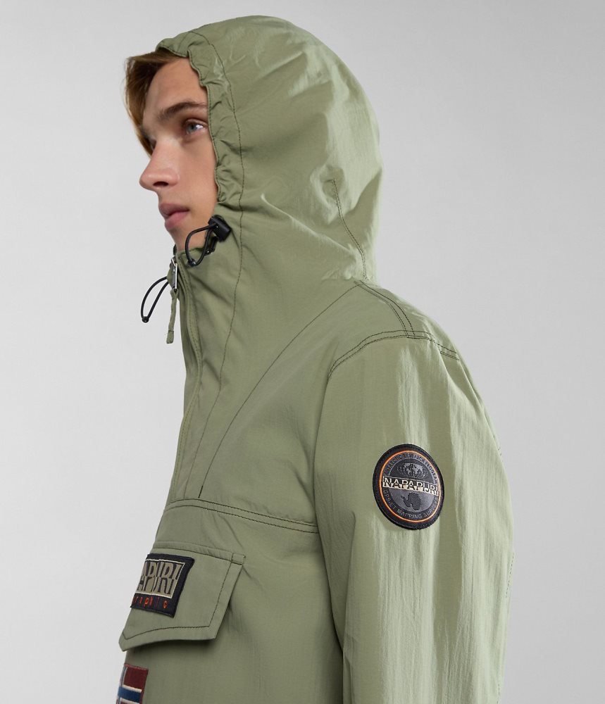 Napapijri Rainforest Summer Anorak Jacket Regenjassen Heren Groen | CEAPQYG-97