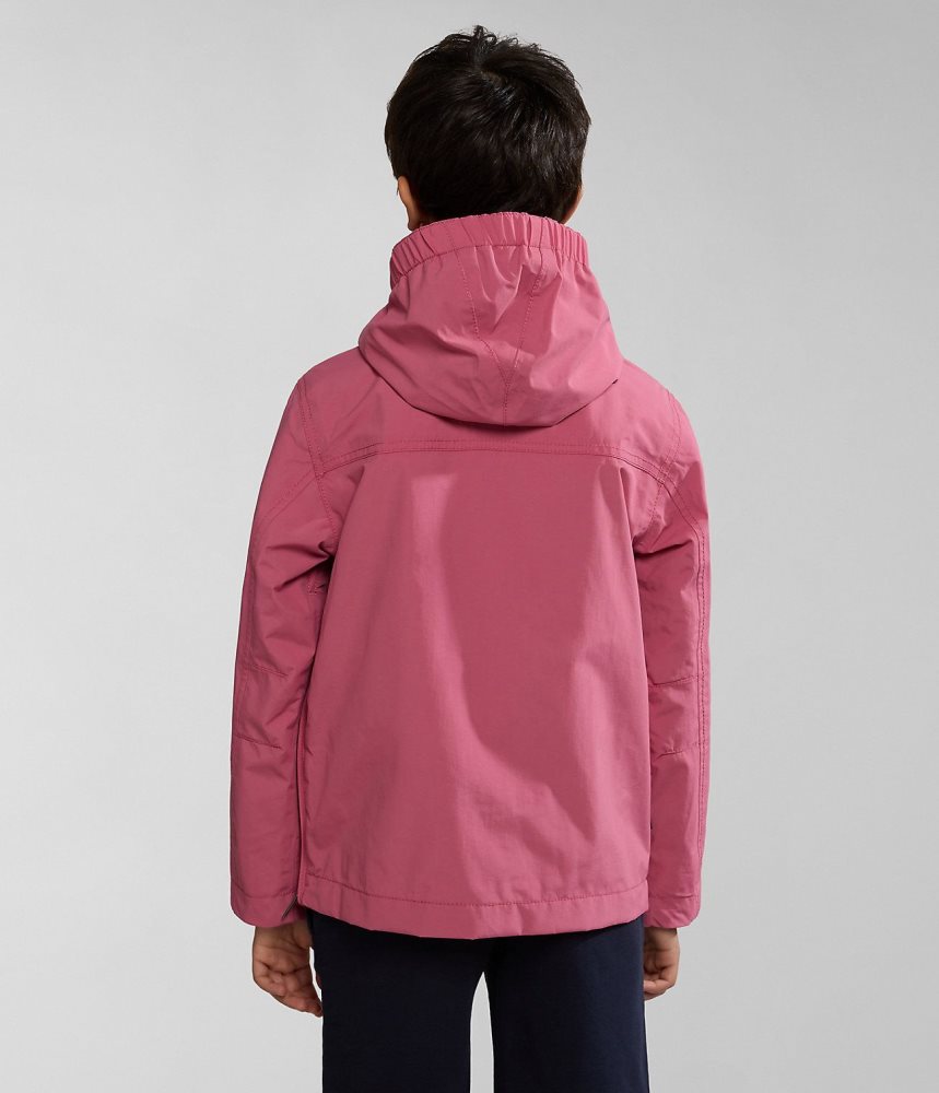 Napapijri Rainforest Summer Anorak Jacket (4-16 YEARS) Regenjassen Kinderen Roze | BKYFHSR-76