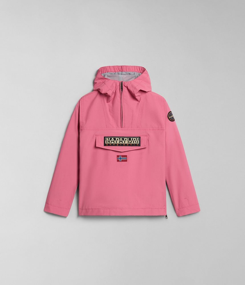 Napapijri Rainforest Summer Anorak Jacket (4-16 YEARS) Regenjassen Kinderen Roze | BKYFHSR-76