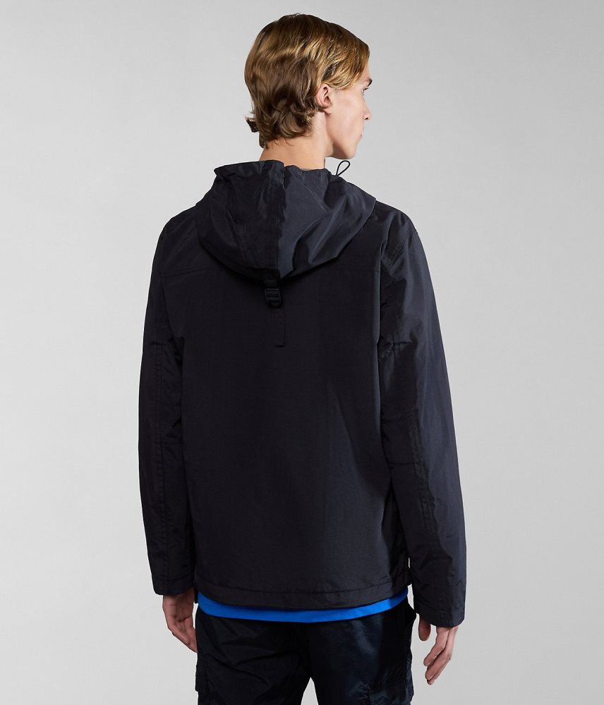 Napapijri Rainforest Summer Anorak Jacket Regenjassen Heren Zwart | XFNMJIS-96