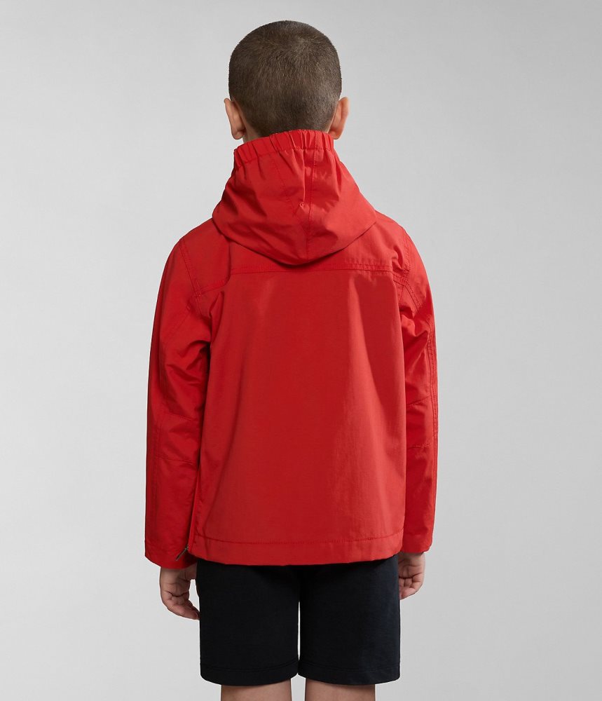 Napapijri Rainforest Summer Anorak Jacket (4-16 YEARS) Regenjassen Kinderen Rood | WFINAVR-05