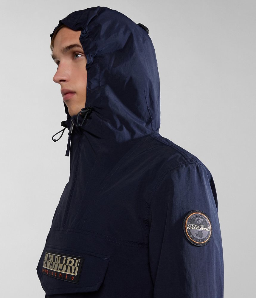 Napapijri Rainforest Summer Anorak Jacket Regenjassen Heren Donkerblauw | OXVFYLS-67